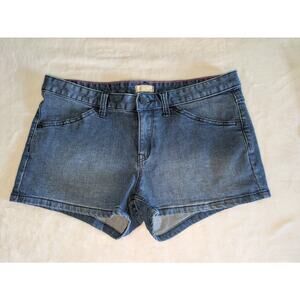 Roxy‎ Denim Shorts Womens 30 Mid Waist Distressed Medium Wash Summer Basic